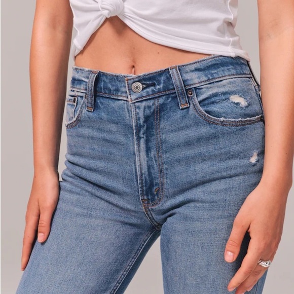 ABERCROMBIE & FITCH High Rise Skinny Jeans Denim Size 10/30R - Picture 4 of 12